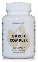 GARLIMAXX Nahrungsergänzungsmittel mit gereiftem Knoblauchextrakt und Ballaststoff-Komplex vegane Kapseln – Bild 1 von 1