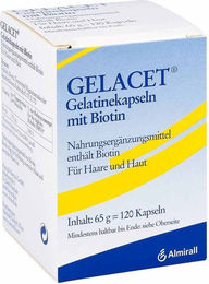 Gelacet Biotin Gelatinekapseln 120 Stück – Bild 1 von 1