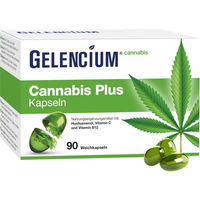 Produktbild von GELENCIUM Cannabis Plus Kapseln mit Vitamin B12 glutenfrei und laktosefrei 90 Stück
