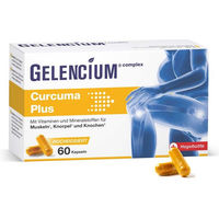 Produktbild von GELENCIUM Curcuma Plus mit Vitamin C Kapseln hochdosiert vegetarisch glutenfrei laktosefrei 60 Stück