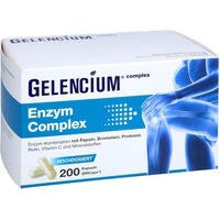 Produktbild von GELENCIUM Enzym Complex hochdosiert mit Bromelain Kapseln vegan glutenfrei laktosefrei 200 Stück