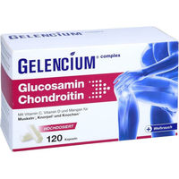 Produktbild von Gelencium Glucosamin Chondroitin mit Weihrauch und Vitamin C hochdosiert vegan 120 Kapseln