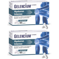 Produktbild von GELENCIUM Hyaluron Intense hochdosiert 500 mg mit Vitamin C Kapseln vegan 120 Stück