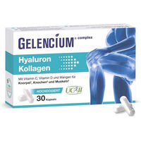 Produktbild von GELENCIUM Hyaluron Kollagen Typ II Kapseln ohne Zusatzstoffe 30 Stück