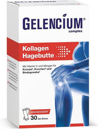 Gelencium Kollagen Hagebutte mit Vitamin C Direkt-Sticks, zuckerfrei und ohne Zusatzstoffe, 30 Stück – Bild 1 von 3