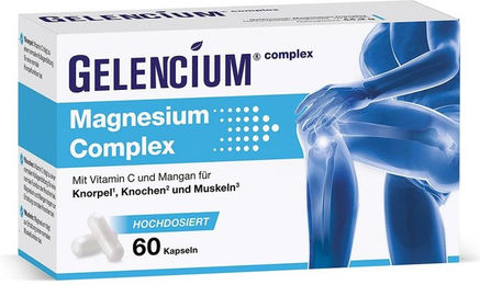 Gelencium Magnesium Komplex 400 mg hochdosiert vegan Kapseln 60 Stück – Bild 1 von 2