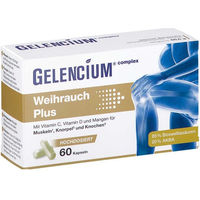 Produktbild von GELENCIUM Weihrauch Plus hochdosiert mit Boswellia und Vitamin C vegan 60 Kapseln