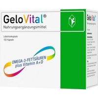 Produktbild von GeloVital Lebertran Kapseln mit Vitamin A und Vitamin D für Kinder 100 Stück