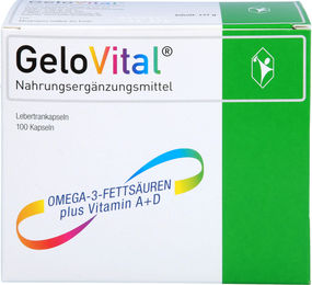 GeloVital Lebertrankapseln mit Vitamin A für Kinder, Erwachsene sowie Schwangere und Stillende, 100 Kapseln – Bild 1 von 1