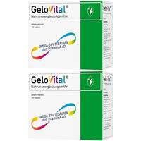 Produktbild von GeloVital Lebertrankapseln mit Vitamin A und Vitamin D für Kinder, Erwachsene sowie Schwangere und Stillende, 100 Kapseln