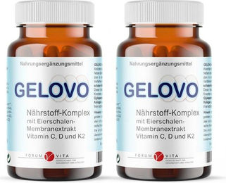 GELOVO Knochen & Knorpel Kapseln mit Glucosamin, Kollagen und Hyaluronsäure, laktosefrei, glutenfrei und ohne Gelatine für Erwachsene und Sportler – Bild 1 von 1
