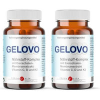 Produktbild von GELOVO Knochen & Knorpel Kapseln mit Glucosamin, Kollagen und Hyaluronsäure, laktosefrei, glutenfrei und ohne Gelatine für Erwachsene und Sportler