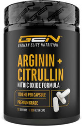 GEN Arginin und Citrullin Kapseln laktosefrei und glutenfrei ohne Zusatzstoffe – Bild 1 von 4