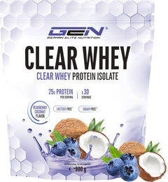 GEN Clear Whey Protein Isolat Pulver laktosefrei und glutenfrei 900 g – Bild 1 von 1