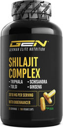 GEN Shilajit Complex ESN Anti-Stress-Komplex Kapseln vegan ohne Zusatzstoffe 180 Stück – Bild 1 von 3