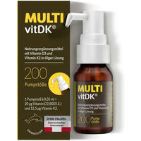 Produktbild von Genericon Pharma MULTIvitDK Vitamin D3 und K2 Flüssig vegetarisch glutenfrei und laktosefrei