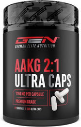 German Elite Nutrition AAKG Ultra Caps L-Arginin 90 mg Kapseln 365 Stück glutenfrei und laktosefrei – Bild 1 von 5