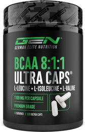 German Elite Nutrition GEN BCAA 8:1:1 Ultra Caps Kapseln – Bild 1 von 2