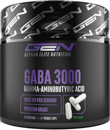 German Elite Nutrition GEN GABA 400 mg Kapseln 1200 Stück laktosefrei und glutenfrei – Bild 1 von 2