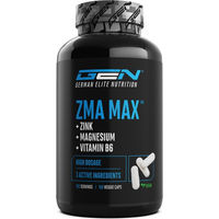 Produktbild von German Elite Nutrition GEN ZMA MAX Mineralstoff-Komplex Kapseln für Sportler, 180 Kapseln, glutenfrei und laktosefrei