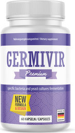 Germivir Nahrungsergänzungsmittel mit Kombucha-Tee-Extrakt und Vitamin E 60 Kapseln – Bild 1 von 3
