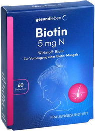 Gesund leben Biotin 5 mg Tabletten 60 Stück – Bild 1 von 1