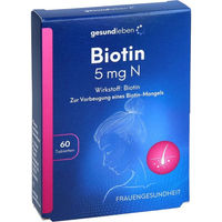 Produktbild von Gesund leben Biotin 5 mg Tabletten 60 Stück