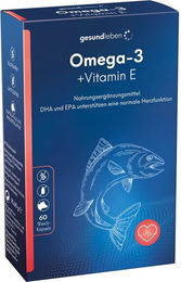 Gesund Leben Omega-3 1.000 mg Kapseln mit Vitamin E – Bild 1 von 1