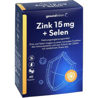 Produktbild von Gesund Leben Zink 15 mg und Selen Kapseln 60 Stück