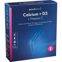 Produktbild von gesundleben Calcium mit Vitamin D3 und Vitamin C Brausetabletten mit Orangengeschmack für Schwangere und Stillende 800 mg