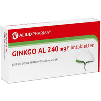 Produktbild von Ginkgo AL Aliud Pharma Ginkgo Filmtabletten 240 mg 60 Stück