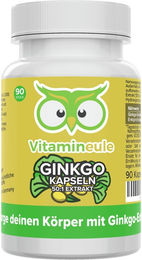 Ginkgo Biloba Kapseln 120 mg 10:1 Extrakt ohne Zusatzstoffe von Vitamineule® – Bild 1 von 1