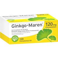 Produktbild von Ginkgo-Maren 120 mg Filmtabletten 120 Stück laktosehaltig