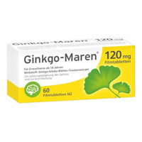 Produktbild von Ginkgo-Maren 120 mg laktosefreie Tabletten 60 Stück