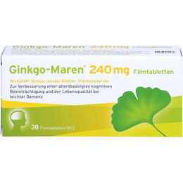 Ginkgo-Maren 240 mg Tabletten laktosefrei 30 Stück – Bild 1 von 2