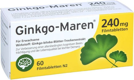 Ginkgo-Maren 240 mg Tabletten laktosehaltig 60 Stück – Bild 1 von 3