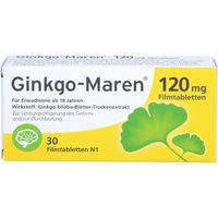 Produktbild von Ginkgo-Maren Tabletten 120 mg 30 Stück laktosehaltig