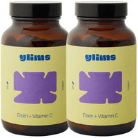 Produktbild von glims® Eisen aus Curryblatt mit Vitamin C Kapseln für Frauen 180 Stück