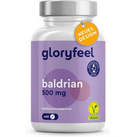 Produktbild von gloryfeel Baldrian hochdosiert vegane Tabletten 400 Stück
