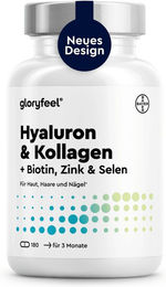 Gloryfeel Beauty-Kollagen-Kombi mit Hyaluronsäure, Biotin, Vitamin C, Zink, Selen und Silizium, 180 Kapseln – Bild 1 von 1