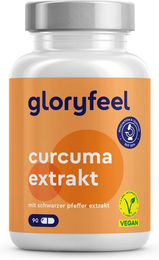 Gloryfeel Curcuma Extrakt Kapseln Bio Vegan mit Piperin – Bild 1 von 1