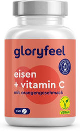 gloryfeel Eisen Bisglycinat + Vitamin C Kapseln 240 Stück – Bild 1 von 2