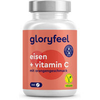 Produktbild von gloryfeel Eisen Bisglycinat + Vitamin C Kapseln 240 Stück