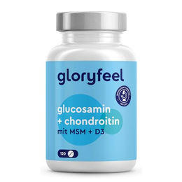 Gloryfeel Glucosamin + Chondroitin Knochen-Muskel-Komplex Tabletten laktosefrei und glutenfrei 120 Stück – Bild 1 von 2