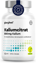 Gloryfeel Kalium Kapseln mit 1000 mg hochdosiert 270 Stück – Bild 1 von 2