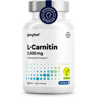 Produktbild von Gloryfeel L-Carnitin Kapseln mit Carnipure Markenrohstoff vegan 140 Stück