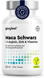 Gloryfeel Maca Kapseln mit 27000 mg Maca Extrakt 20:1 sowie L-Arginin, Vitamin B6, B12 und Zink, 120 Kapseln – Bild 1 von 1