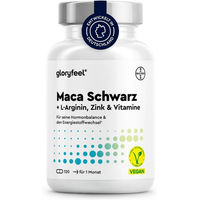 Produktbild von Gloryfeel Maca Kapseln mit 27000 mg Maca Extrakt 20:1 sowie L-Arginin, Vitamin B6, B12 und Zink, 120 Kapseln