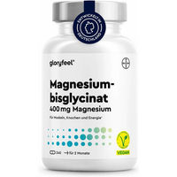 Produktbild von Gloryfeel Magnesium Bisglycinat hochdosiert 400 mg Kapseln 240 Stück ohne Zusatzstoffe für Sportler