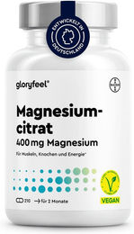 Gloryfeel Magnesiumcitrat 365 Kapseln Vegan Hochdosiert – Bild 1 von 2
